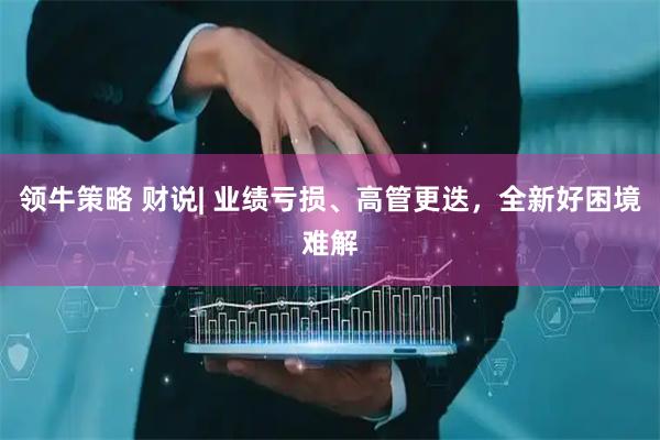 领牛策略 财说| 业绩亏损、高管更迭，全新好困境难解